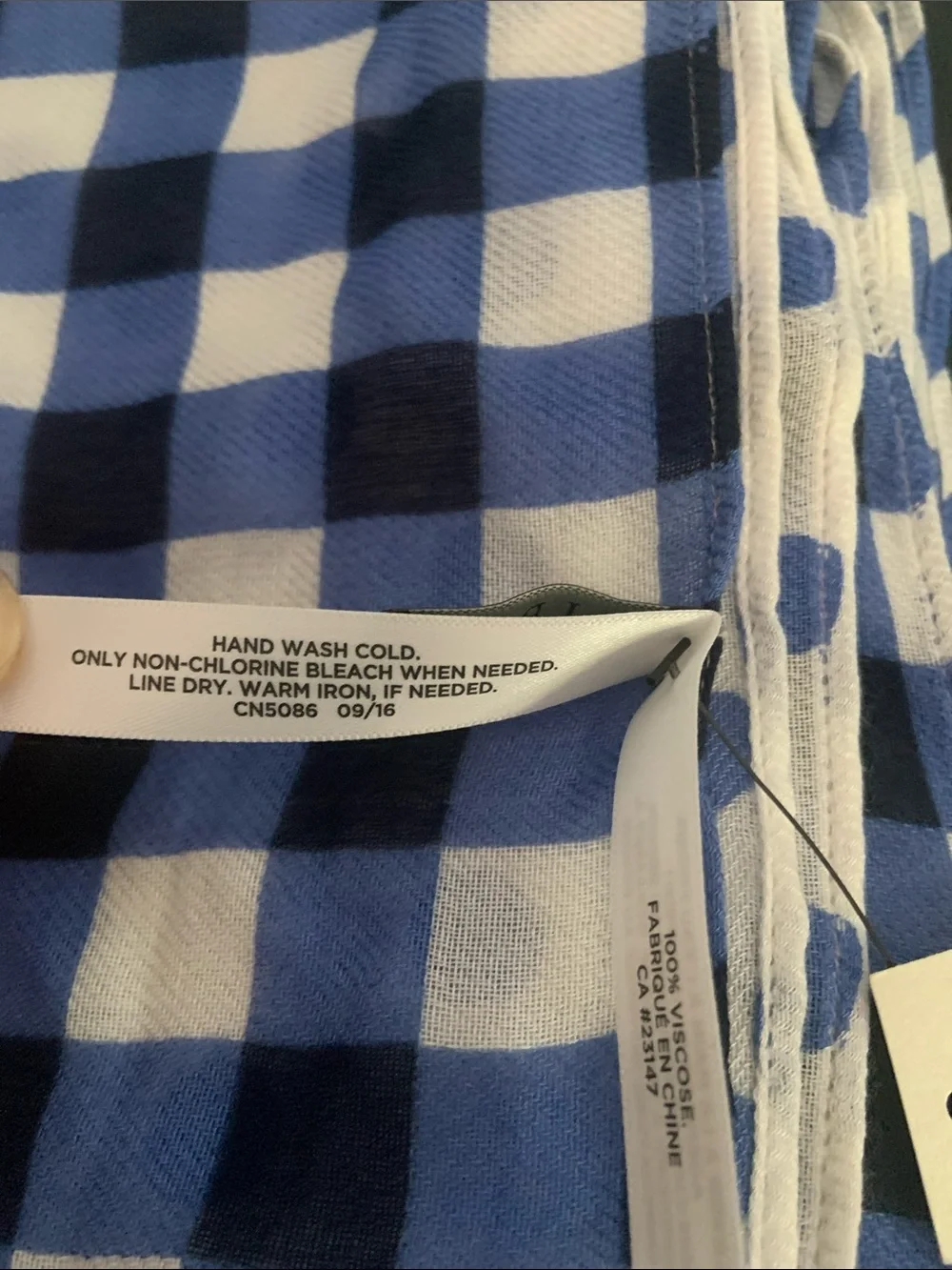 Talbots Blue and White Scarf/Wrap 70x25 inches rectangular NWT